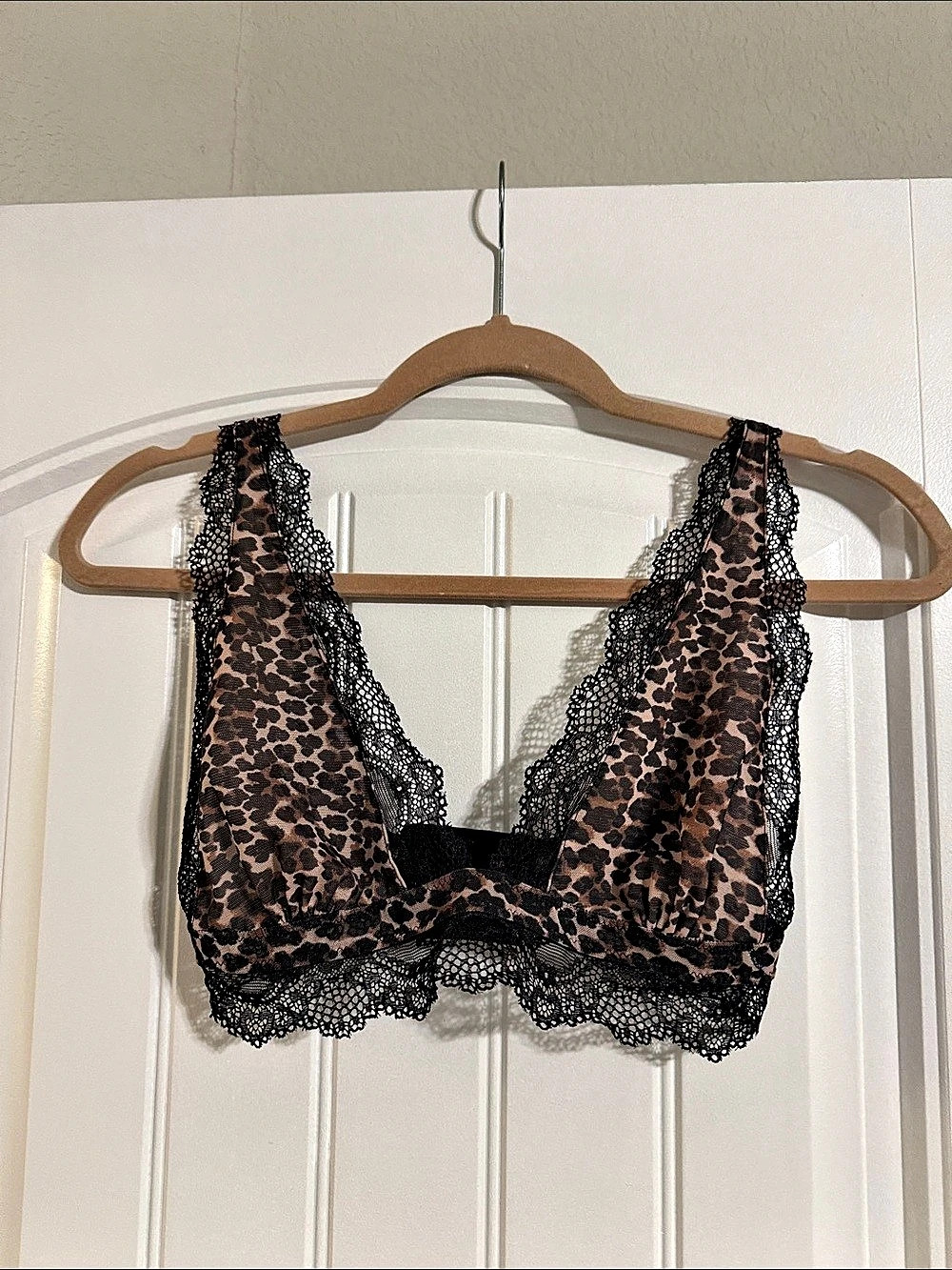 UO Leopard Lace Bralette
